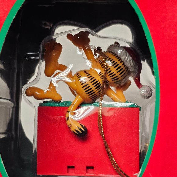 New 20 Years of GARFIELD Party On Trim A Tree Ornament 1996 90s Christmas VNTG - Picture 4 of 10